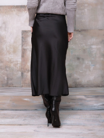 Юбка миди ISSA Plus модель 12355_черный Фото