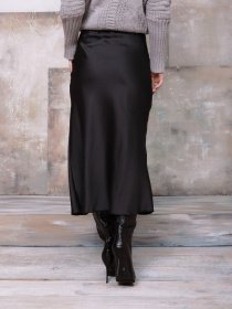 Юбка миди ISSA Plus модель 12355_черный Фото