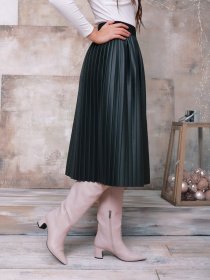 Юбка миди ISSA Plus модель 11451_green Юбка миди ISSA Plus модель 11451_green Фото