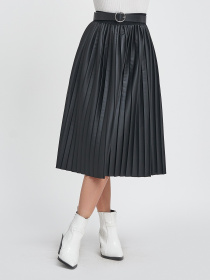 Юбка миди ISSA Plus модель 11451_black Фото