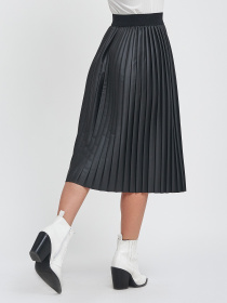 Юбка миди ISSA Plus модель 11451_black Юбка миди ISSA Plus модель 11451_black Фото