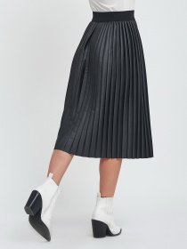 Юбка миди ISSA Plus модель 11451_black Юбка миди ISSA Plus модель 11451_black Фото