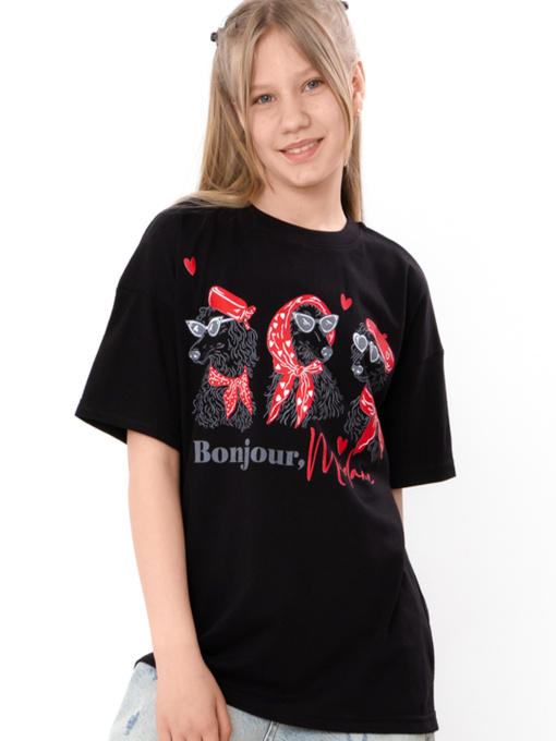 Футболки и поло Носи своє модель 6414-001-33-2-2-chornij-bonjour Фото