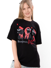 Футболки и поло Носи своє модель 6414-001-33-2-2-chornij-bonjour Фото