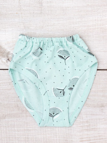 Класичні труси для дівчинки з принтом, Меланжевий Носи Своє (272-002V) модель 272-002v-kvti-m-qtno-zelenij Фото