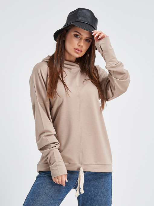 Худі ISSA Plus модель 11286_бежевый Фото