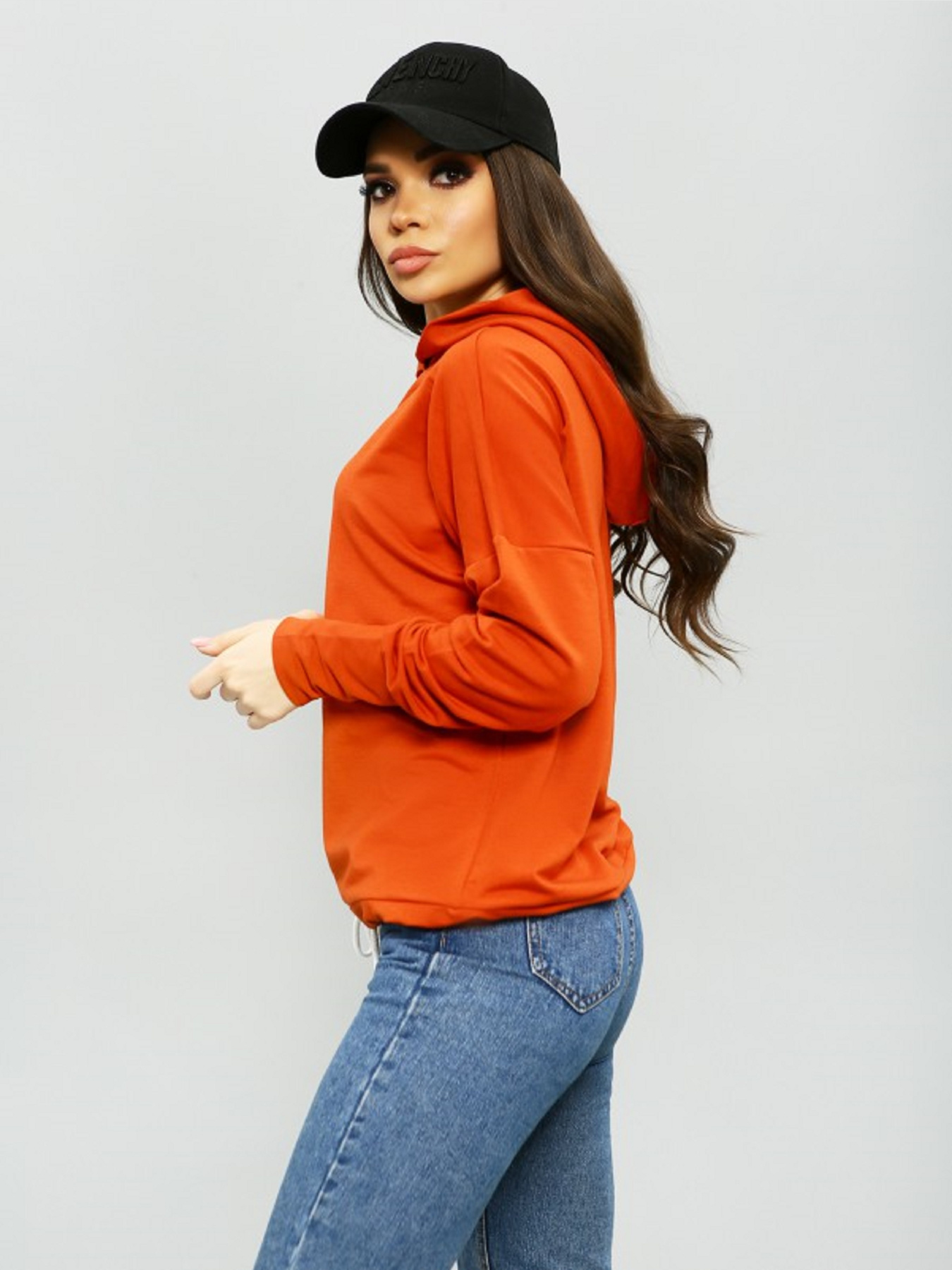 Худи ISSA Plus модель 11286_оранжевый Фото