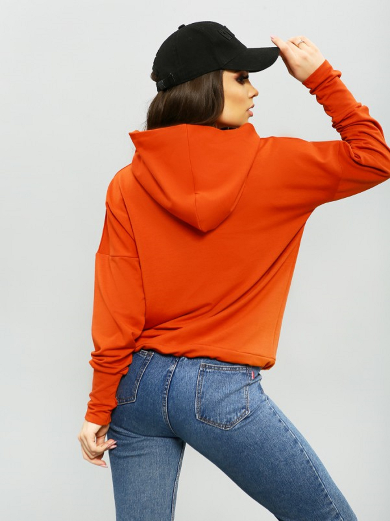 Худи ISSA Plus модель 11286_оранжевый Фото