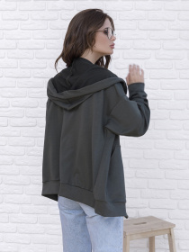 Спортивна кофта ISSA Plus модель 12145_khaki Фото