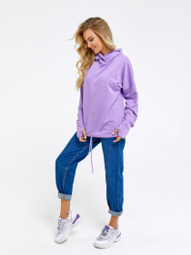Худи ISSA Plus модель 11286_сиреневый Фото