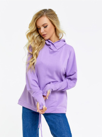 Худи ISSA Plus модель 11286_сиреневый Фото