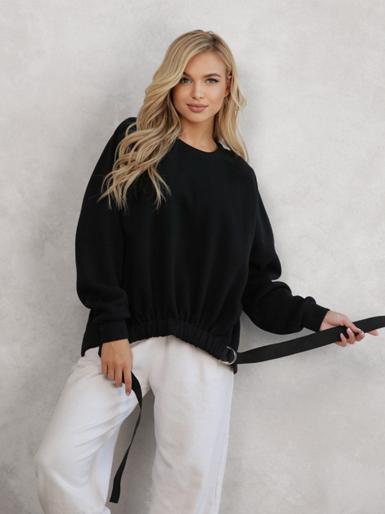 Свитшот ISSA Plus модель 12292_черный Фото