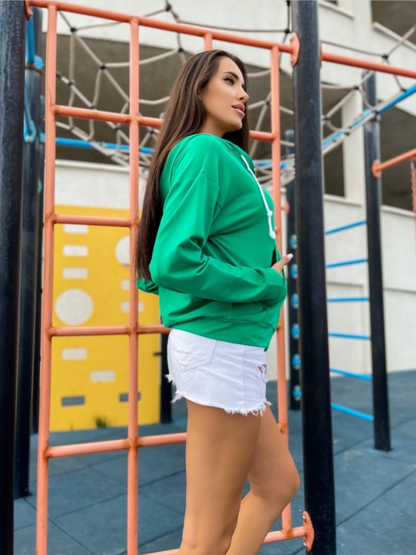 Кофта ISSA Plus модель 12145_зеленый Фото