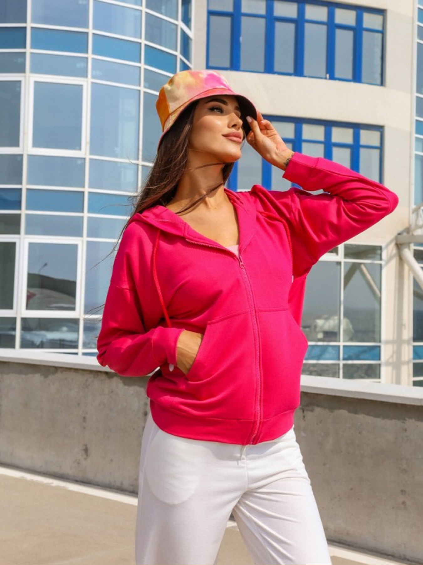 Кофта ISSA Plus модель 12145_малиновый Фото