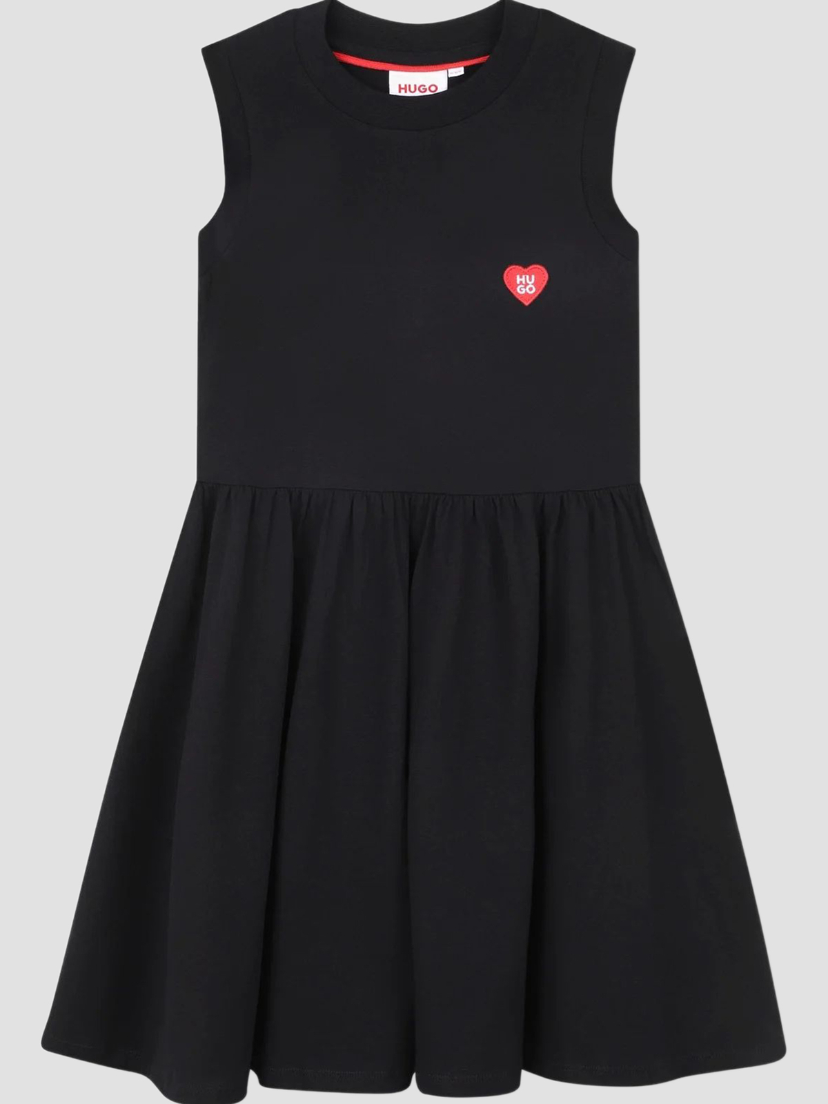Бавовняна Дитяча Сукня міді HUGO Kids  (G00984-C09B) колір чорний HUGO Kids - купити в Україні