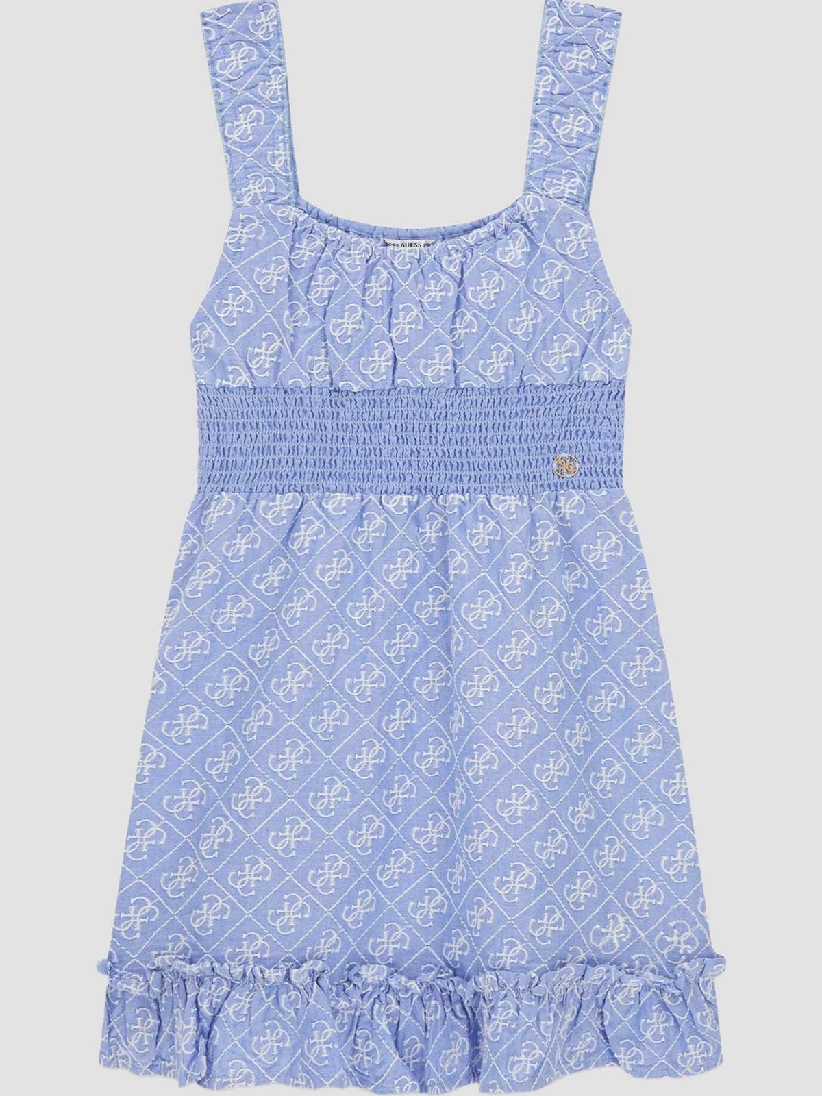 Бавовняний Дитячий Сарафан GUESS Kids  (J6GK22.WR300-FBES) колір світло-синій GUESS Kids - купити в Україні