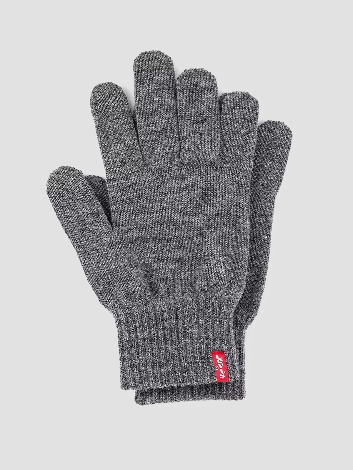 Levi's Рукавички (38029-0031) Чоловіче колір - Сірий матеріал - Акрил Levi's - купити в Україні