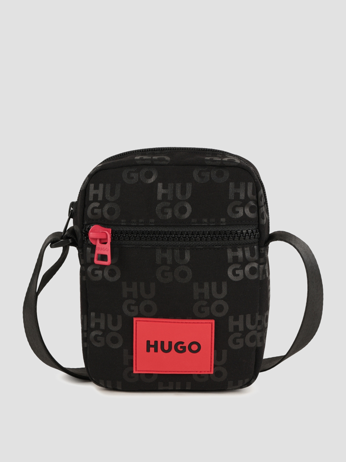 HUGO Kids Крос-боді (G00555-09B) Для хлопчиків колір - Чорний матеріал - Поліестер HUGO Kids - купити в Україні