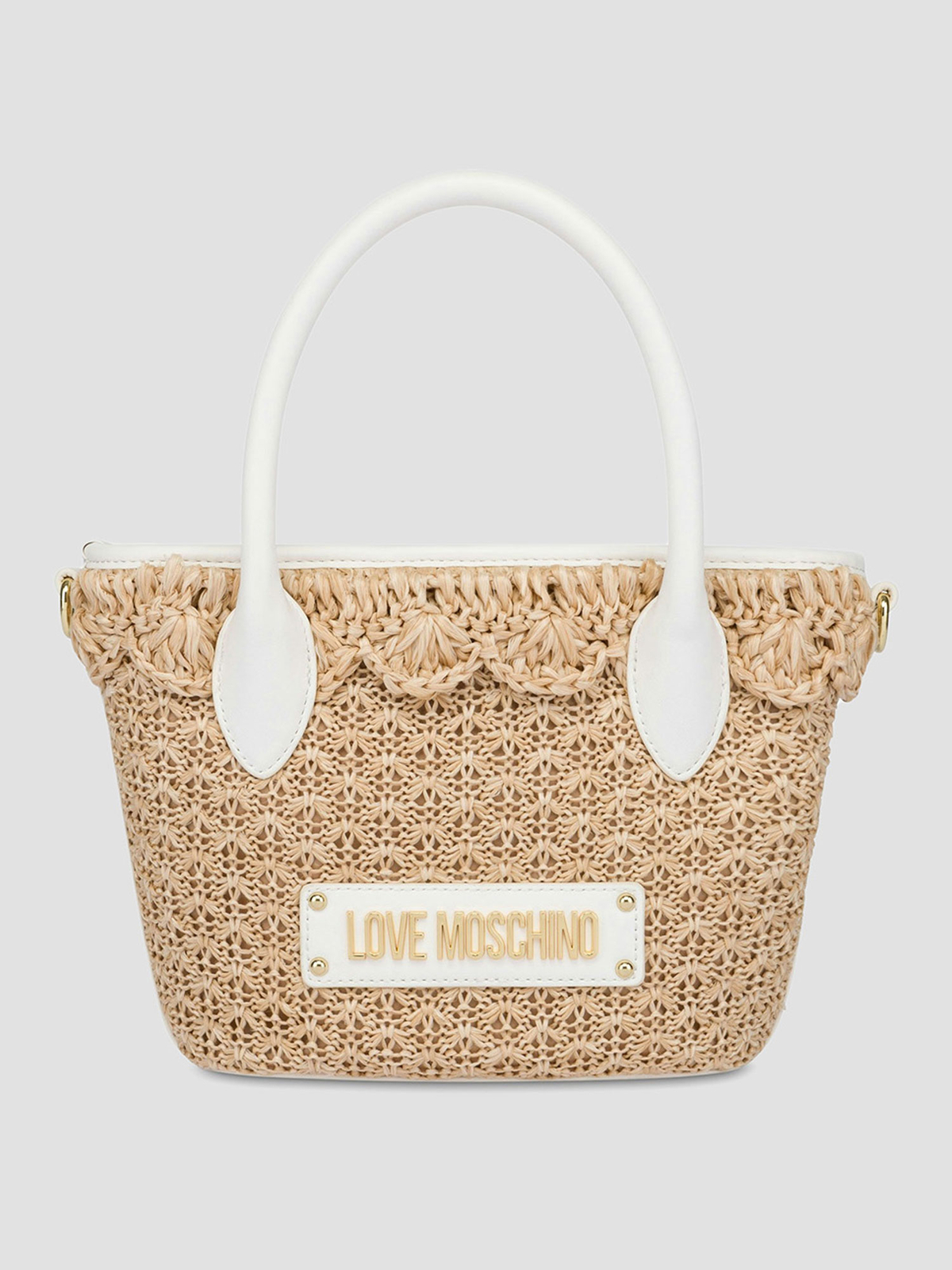 Moschino Сумка (JC4280PP0I.KI1-10A) Жіноче колір - Бежевий матеріал - Поліетилен