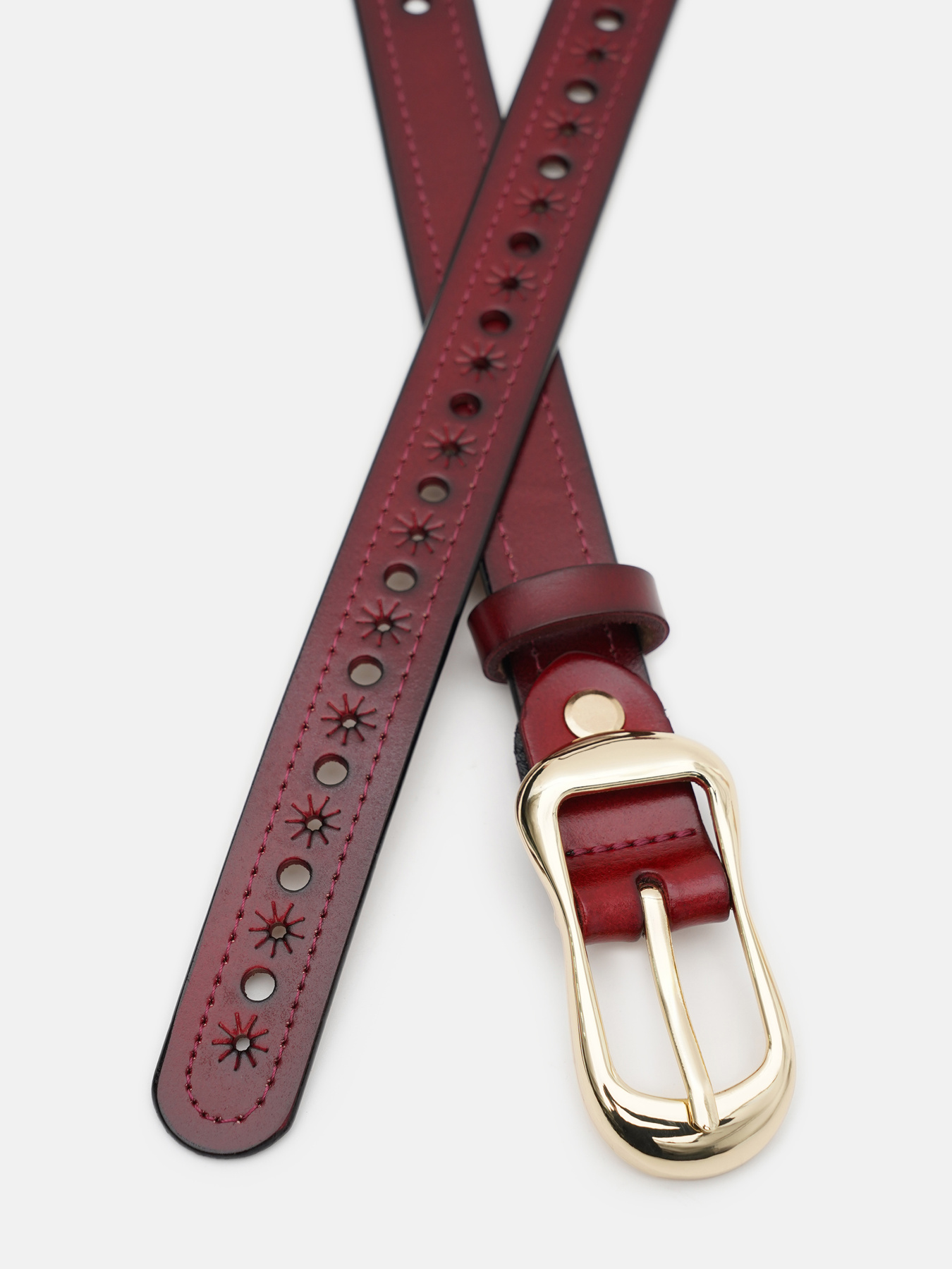 Ремни Borsa Leather модель CV1ZK-019bo-bordo Фото