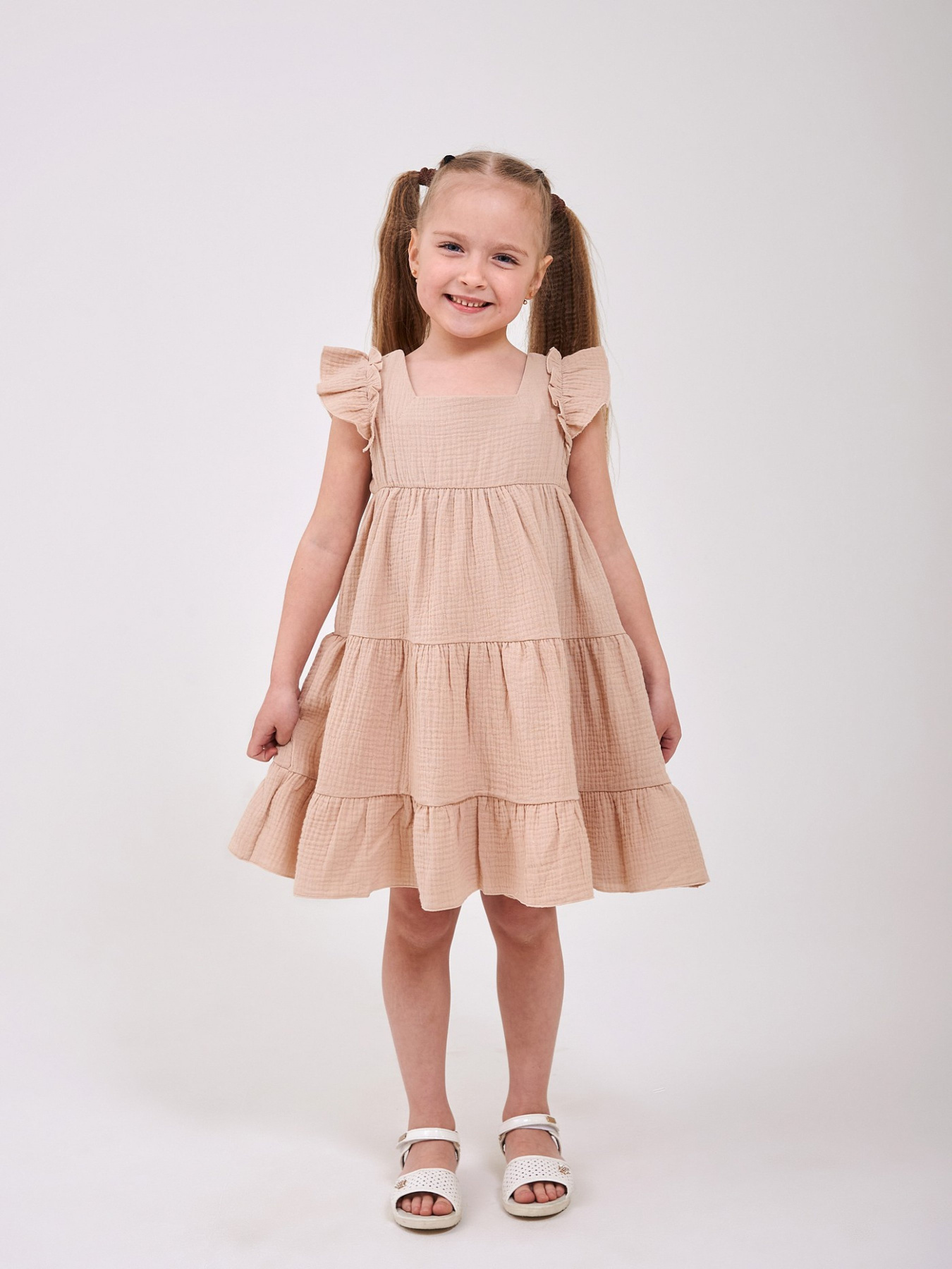 Платья SMIL модель smil_120481-1-bezevyj Фото