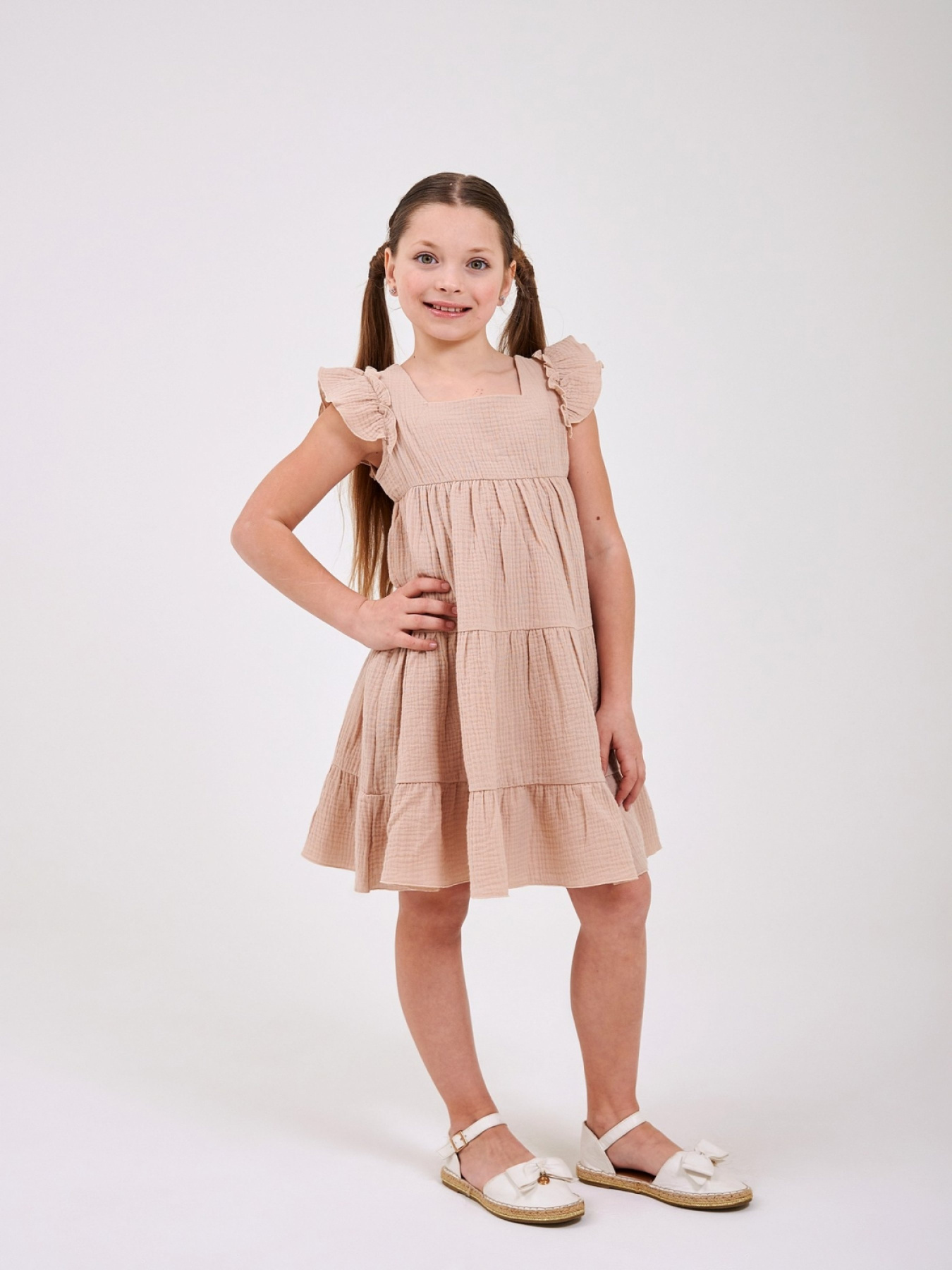 Платья SMIL модель smil_120481-1-bezevyj Фото