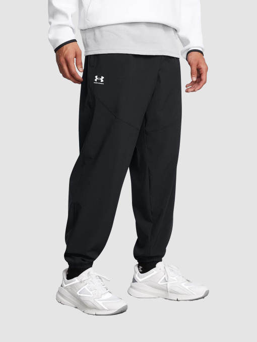 Брюки Under Armour Rival Wide Leg Pant Black модель 1386557-001 Фото