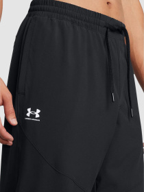 Брюки Under Armour Rival Wide Leg Pant Black модель 1386557-001 Фото