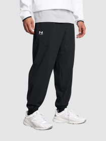 Брюки Under Armour Rival Wide Leg Pant Black модель 1386557-001 Фото