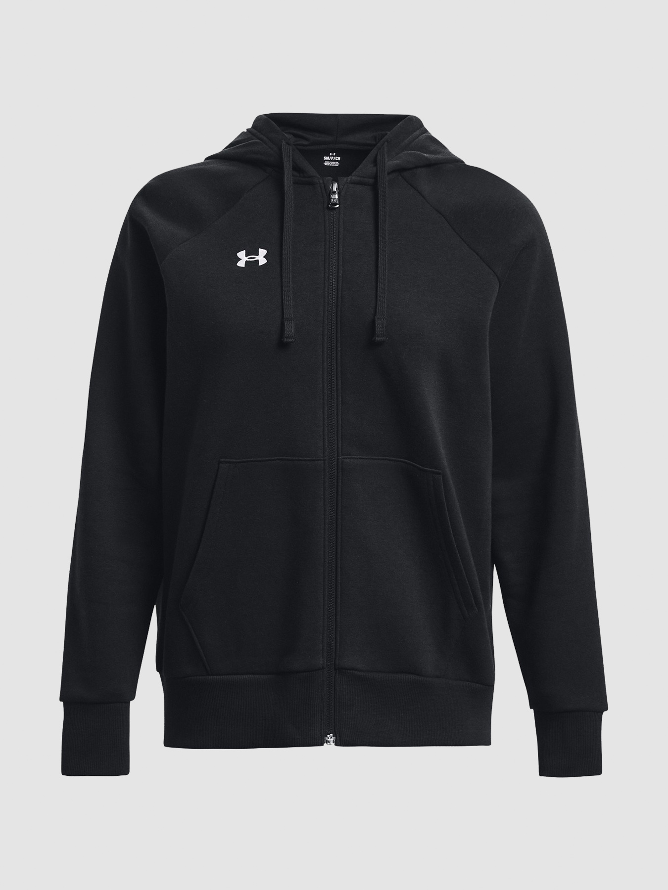 Худи и свитшоты Under Armour Ua Rival Fleece Fz Hoodie-Blk Black модель 1379497-001 Фото