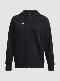 Худи и свитшоты Under Armour Ua Rival Fleece Fz Hoodie-Blk Black модель 1379497-001 Фото