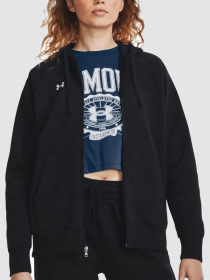 Худи и свитшоты Under Armour Ua Rival Fleece Fz Hoodie-Blk Black модель 1379497-001 Фото