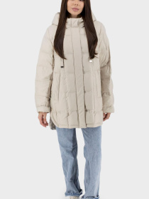 Жіноча осіння куртка casual з біопухом і капюшоном Snow Owl, 117025 модель 117025 Фото