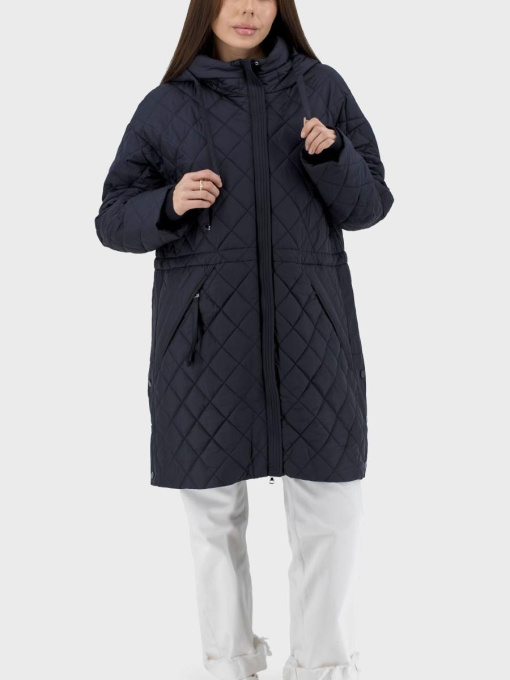 Жіноча стьобана куртка casual з капюшоном, синтепон, осінь-весна Snow Owl, 117082 модель 117082 Фото