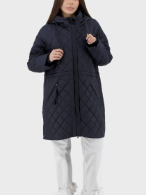 Жіноча стьобана куртка casual з капюшоном, синтепон, осінь-весна Snow Owl, 117082 модель 117082 Фото