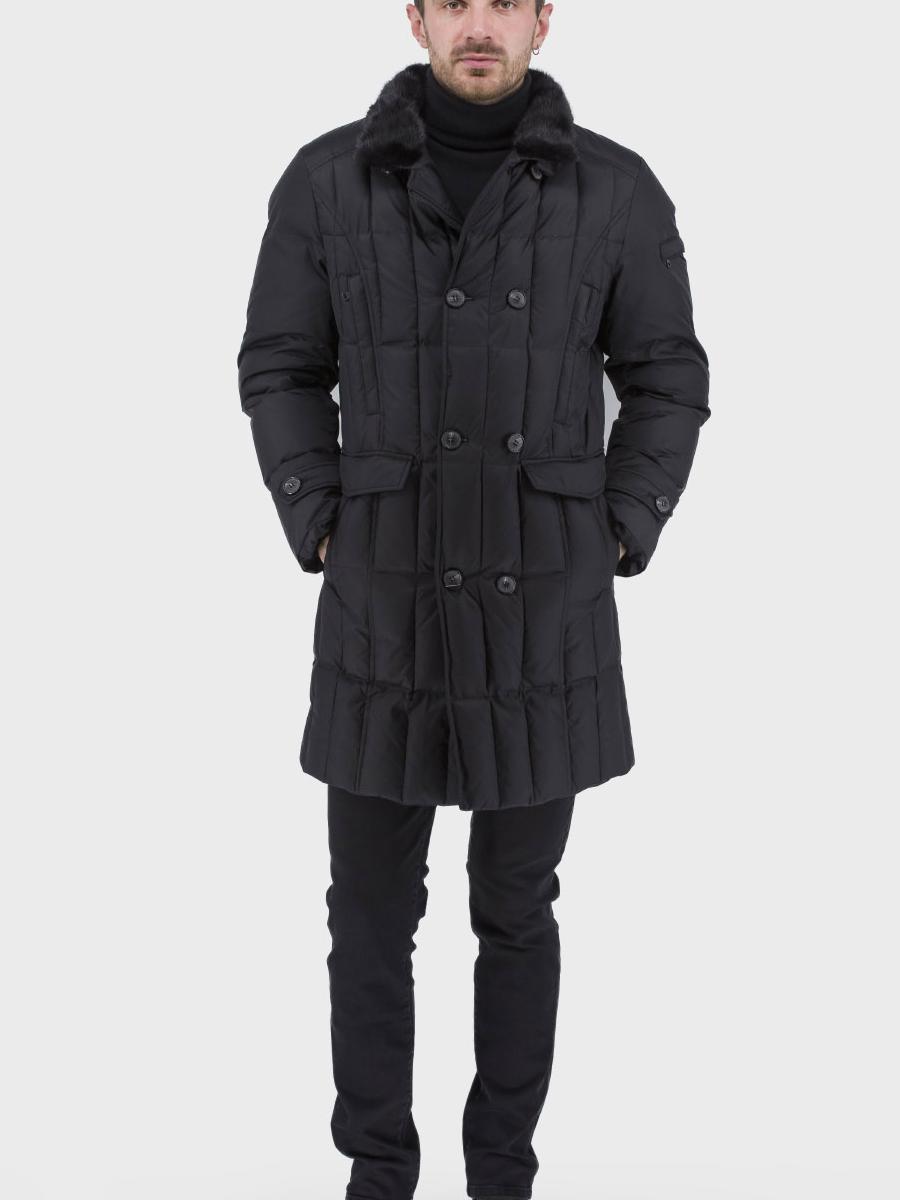 Чоловіча Демісезонна куртка Bella Bicchi  (25928_chorniy) колір чорний, матеріал поліестер