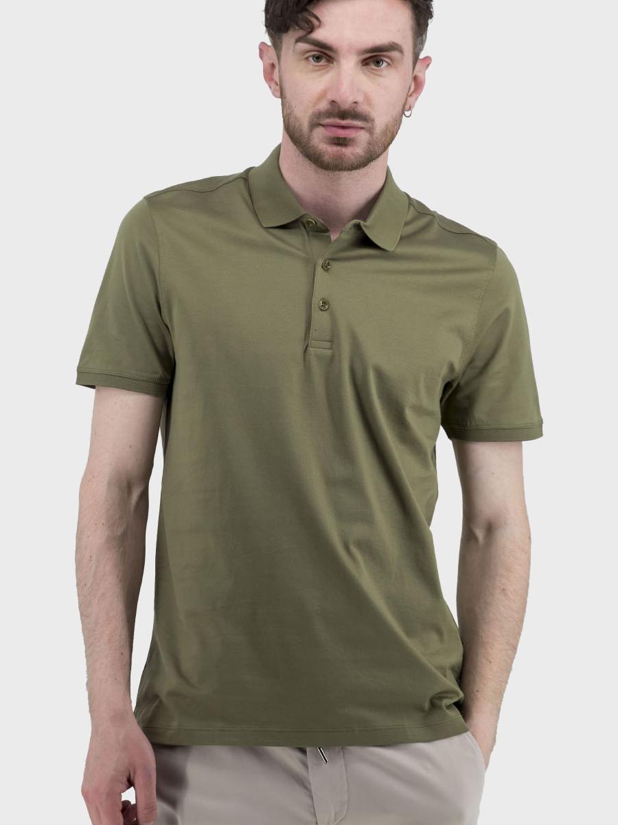 Вовняне Чоловіче Поло Bella Bicchi  (26644_khaki) колір хакі Bella Bicchi - купити в Україні