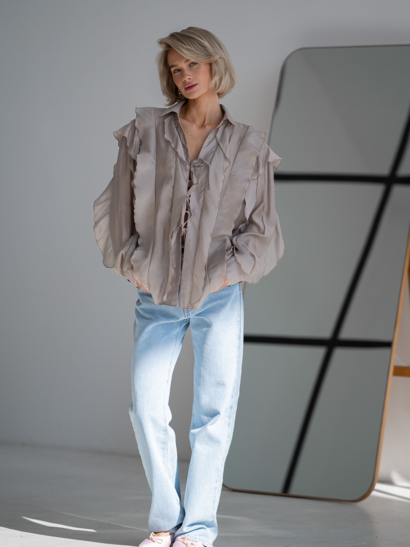 Рубашки Emmelie Delage MERINGUE модель o_BLMER-03 Фото