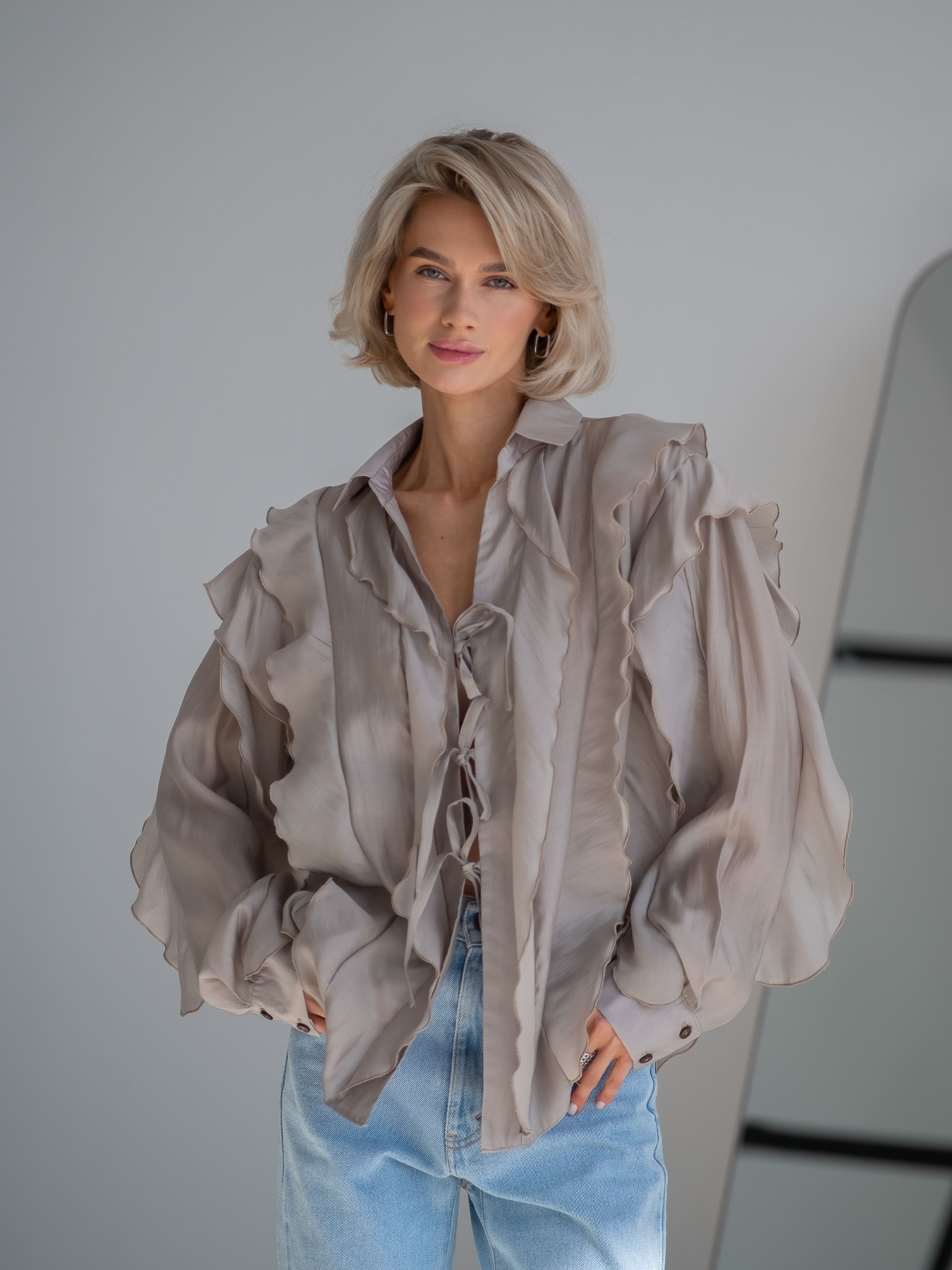 Рубашки Emmelie Delage MERINGUE модель o_BLMER-03 Фото