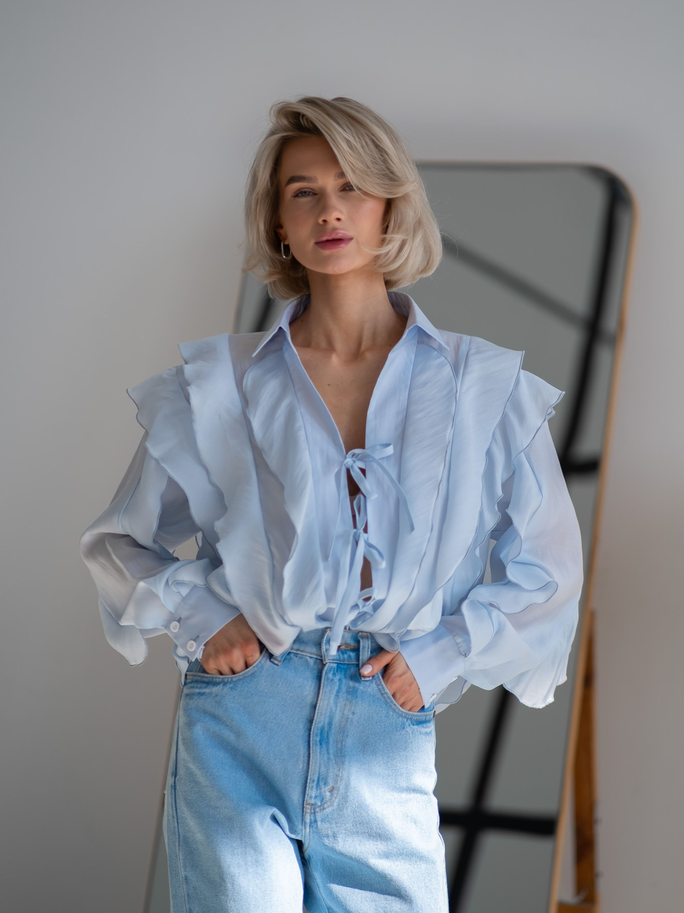 Рубашки Emmelie Delage MERINGUE модель o_BLMER-08 Фото