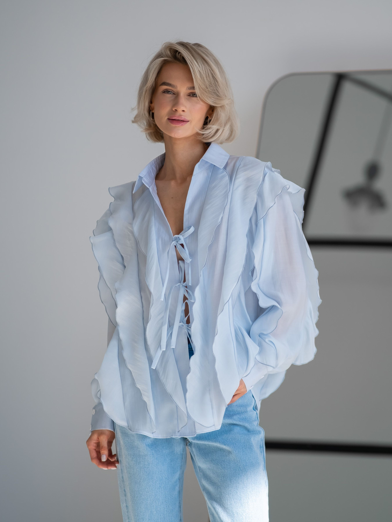 Рубашки Emmelie Delage MERINGUE модель o_BLMER-08 Фото