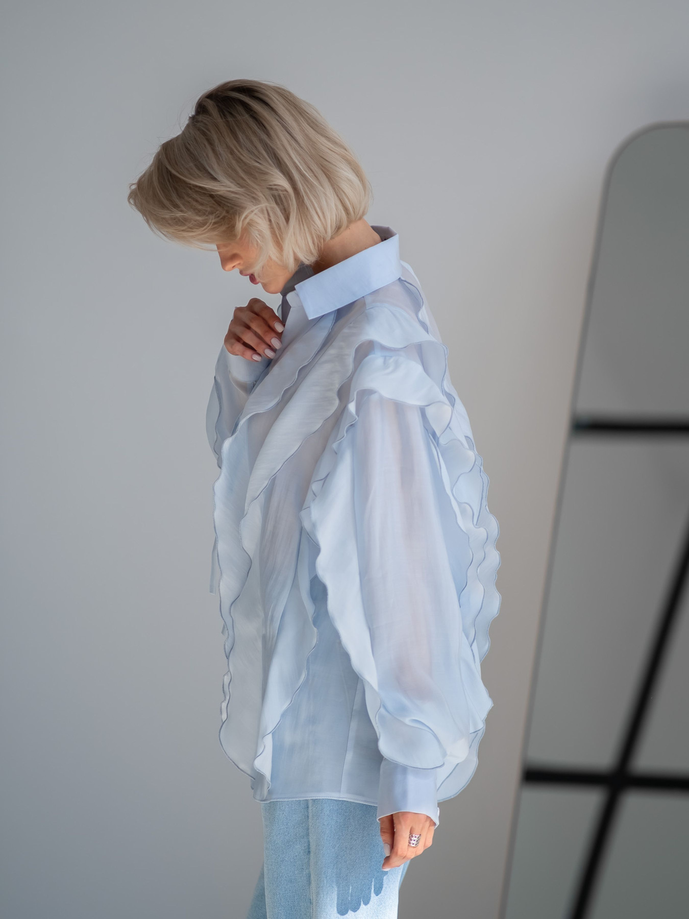 Рубашки Emmelie Delage MERINGUE модель o_BLMER-08 Фото