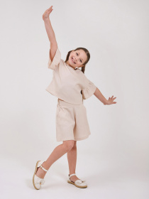 Шорты SMIL модель smil_112504-1-kremovo-bezevyj Фото