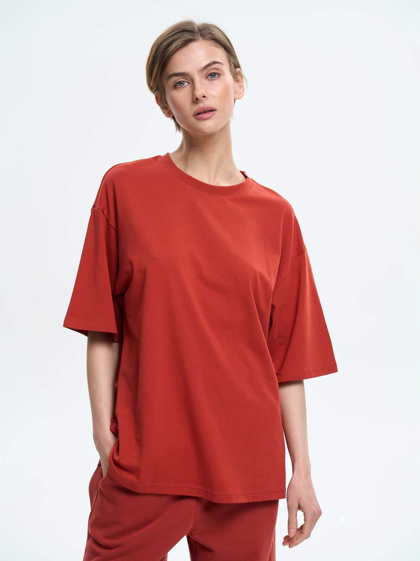 Футболки и поло Роза модель 231105_burgundy Фото