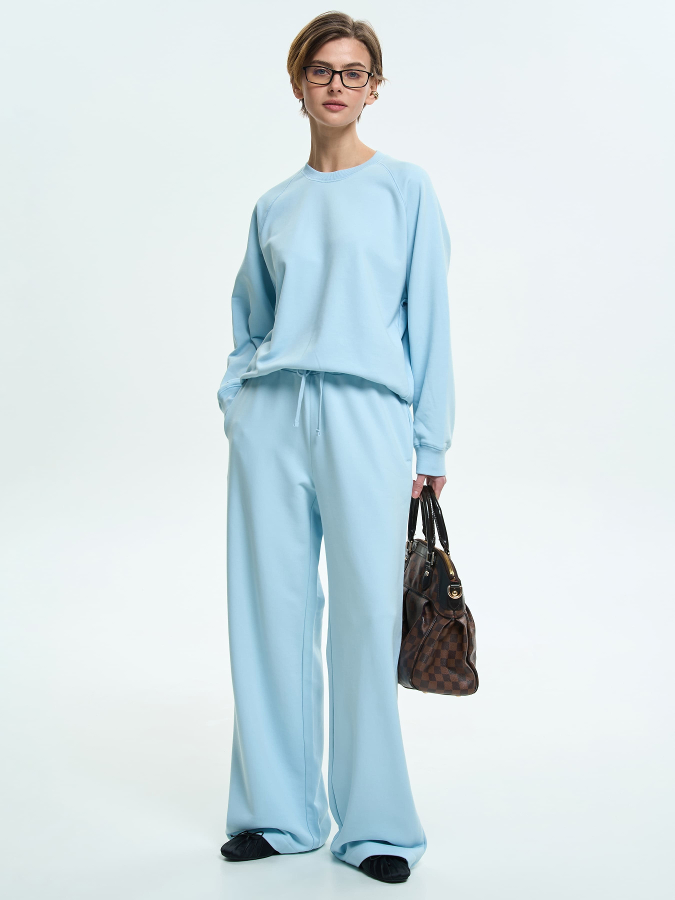 Худи и свитшоты Роза модель 231111_grey_blue Фото