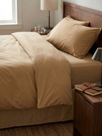 Пододеяльник "Вечерние дюны" из вареного сатина MBM HOME модель BL-DC-31/32 WARM SAND Фото