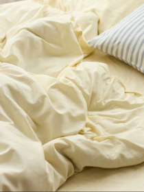 Простынь "Сицилийское утро" из вареного сатина ванильная MBM HOME модель BL-FS-44/45 VANILLA Фото