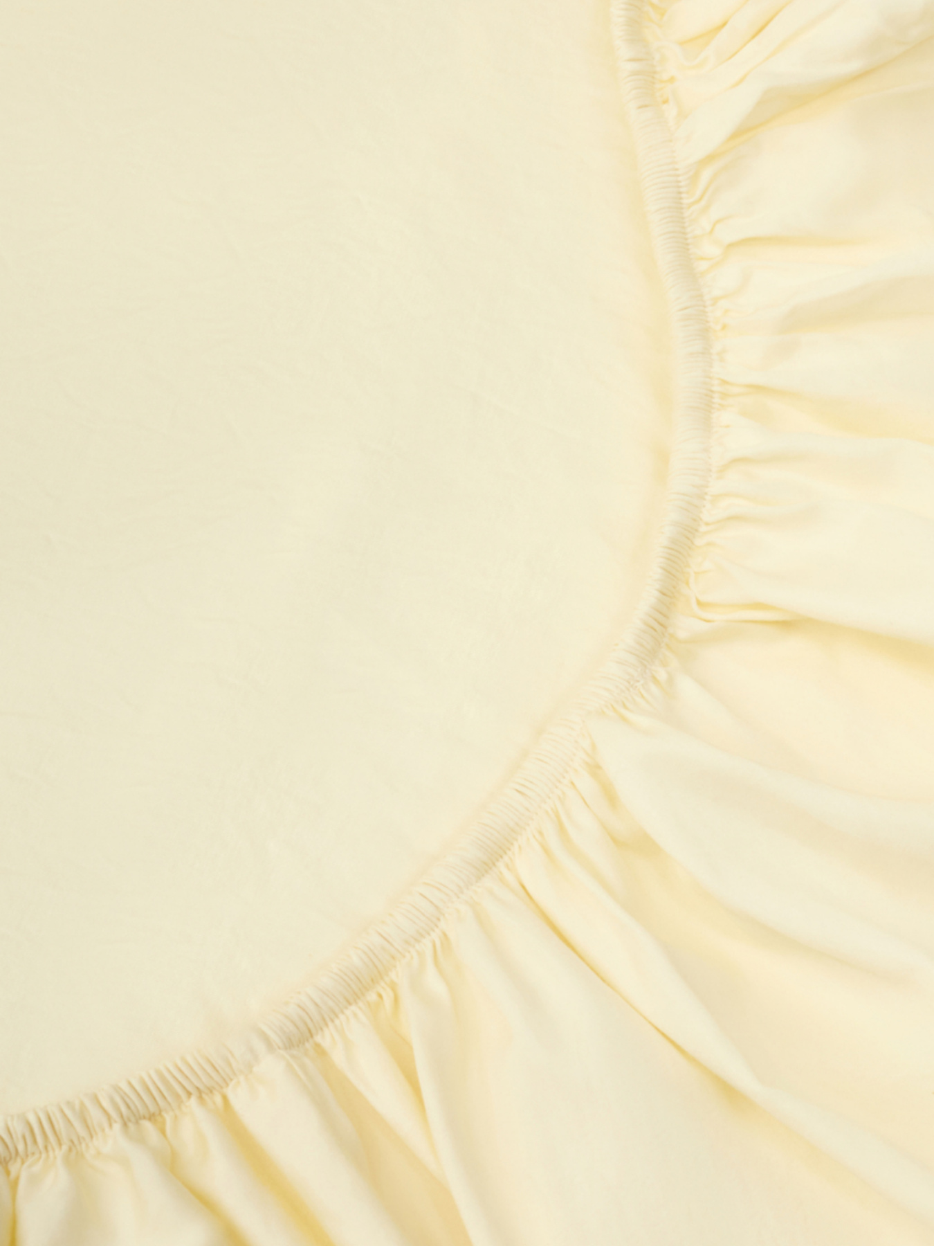 Простынь на резинке "Сицилийское утро" из вареного сатина ванильная MBM HOME модель BL-FS-46/47/48 VANILLA Фото