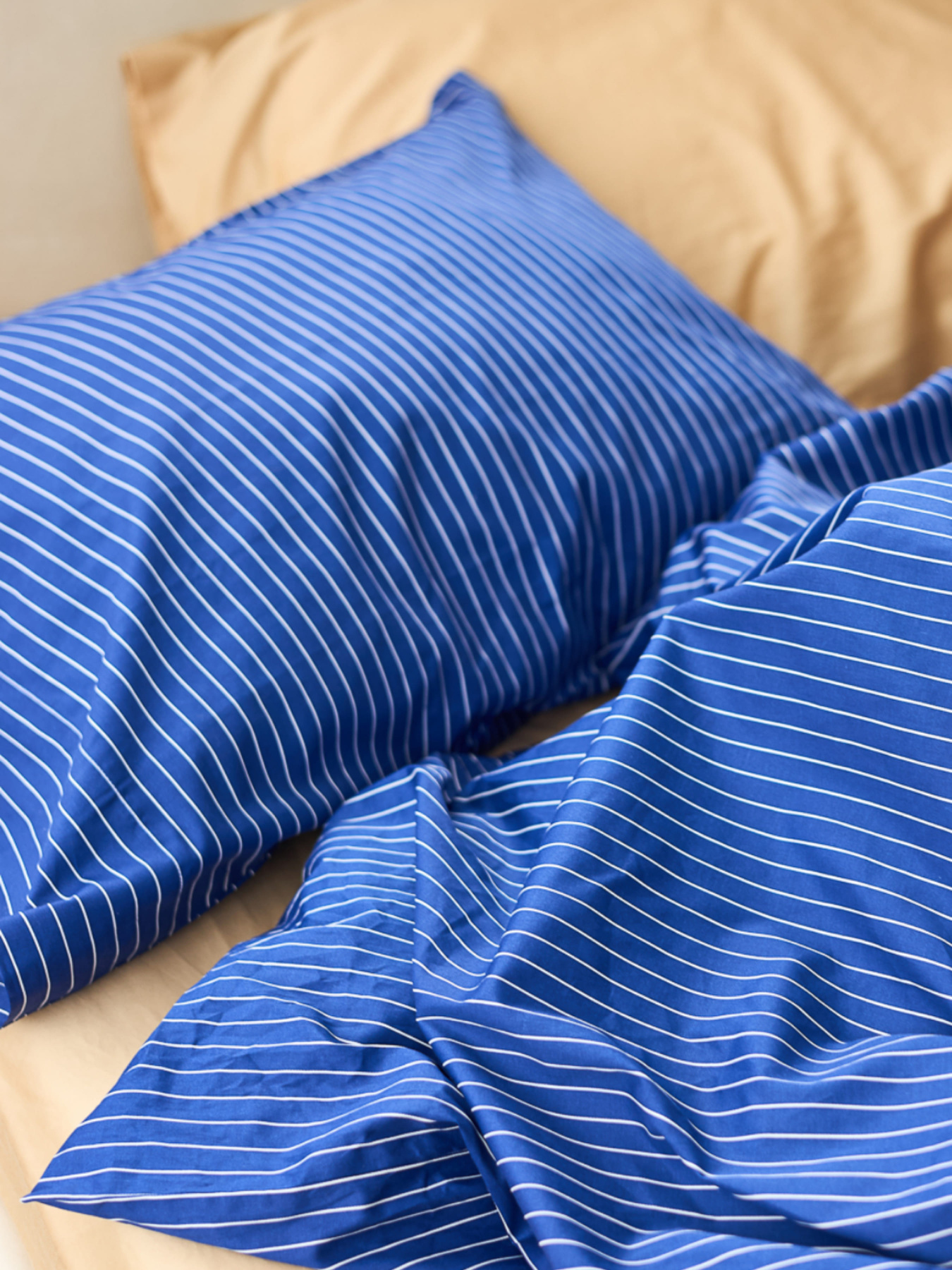 Простынь на резинке "Вечерние дюны" из вареного сатина MBM HOME модель BL-FS-51/52/53 WARM SAND Фото