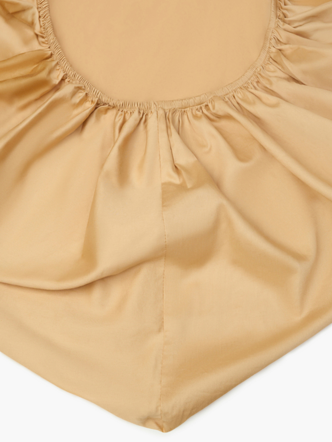 Простынь на резинке "Вечерние дюны" из вареного сатина MBM HOME модель BL-FS-51/52/53 WARM SAND Фото